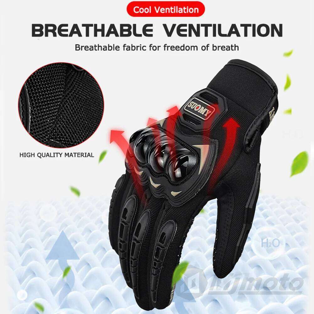SUOMY Motorcycle Man Touchscreen Motocross Riding Hard Shell Protective Anti-fall Motorbike Gloves Wear-resistant Y260115