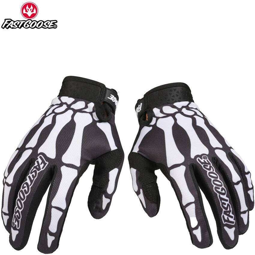 FASTGOOSE Skeleton Motorcycle Motocross Off Road MX BMX MTB ATV Guantes Moto Bicycle Touch Screen Cycling Sports Gloves A Y260115