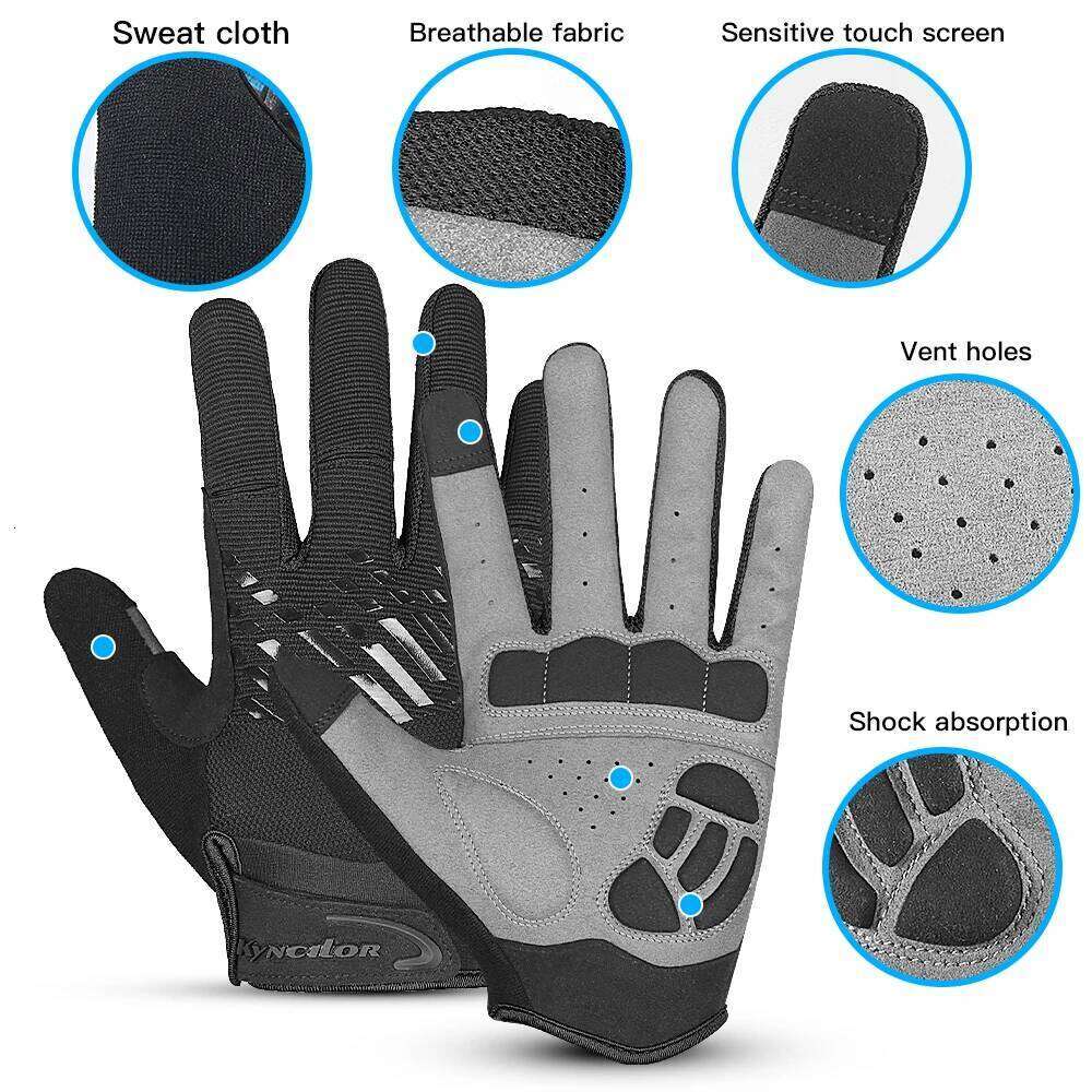 Mountain Bike Touch Screen Cycling Breathable Shock Absorption Sports Fitness Spring Summer Riding Hiking Gloves Y260115