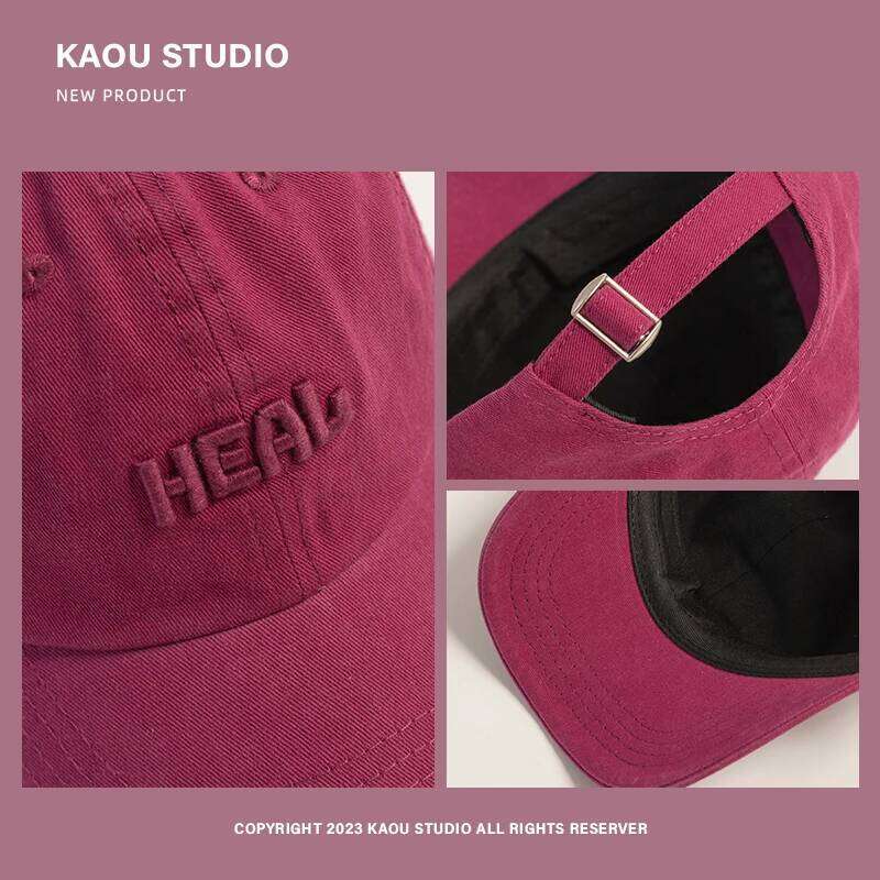 INS Embroidered Baseball Korean Style Spring and Autumn All-Match Peaked Cap Face-Looking Small Trendy Men's Hat Y260115