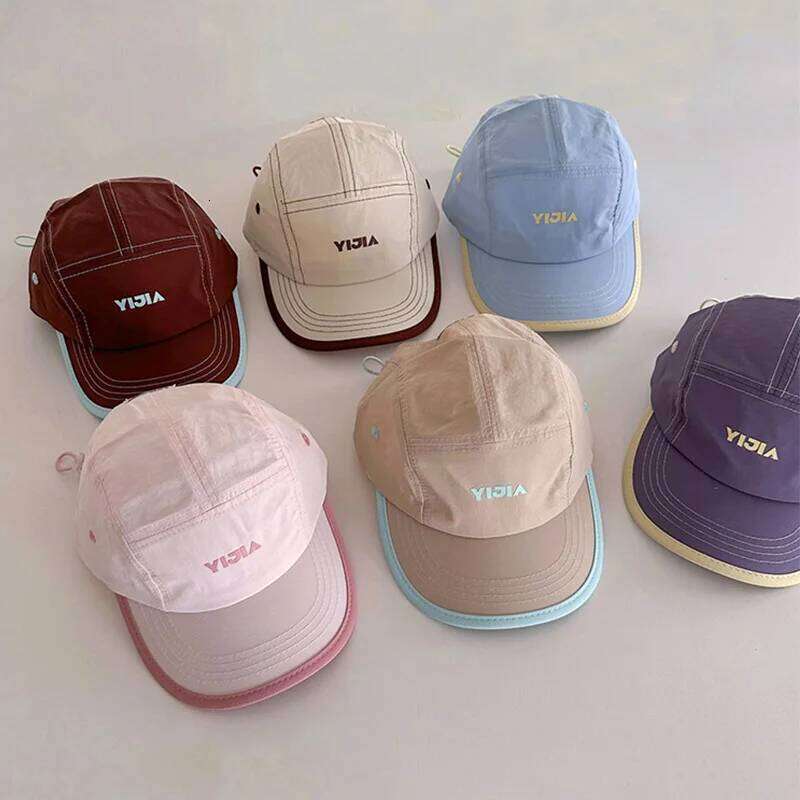 Summer Kids Baseball Cap Outdoor Sport Quick Drying Duck Tongue For Boys Girls Thin Breathable Children Sun Hat Y260115