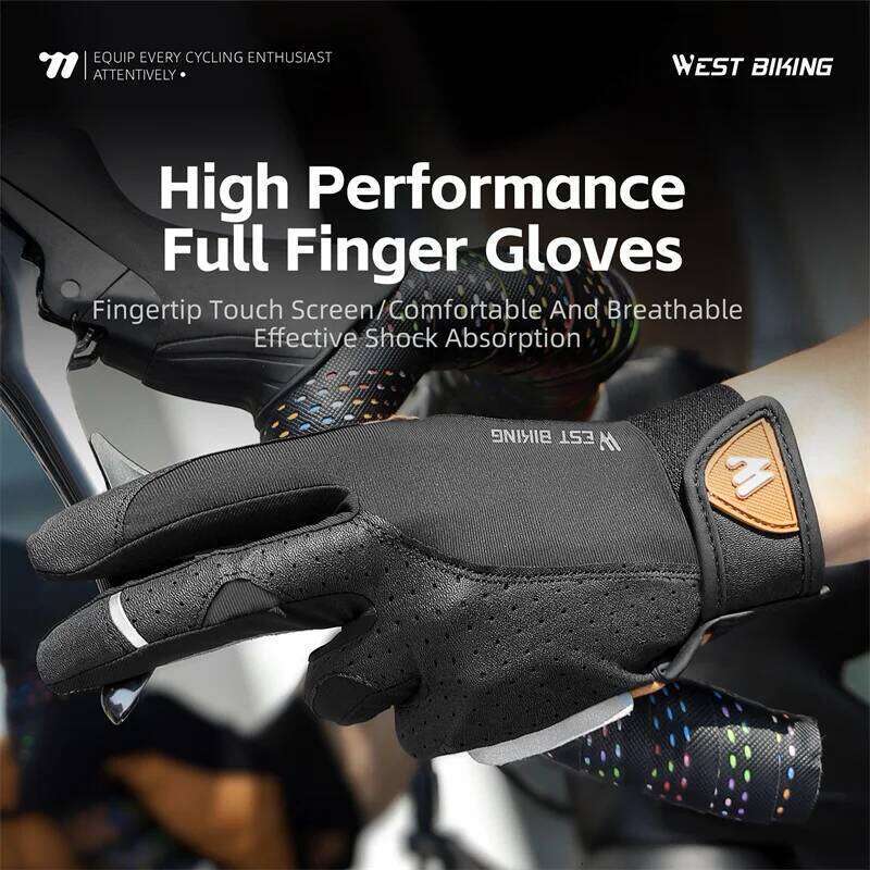 WEST BIKING Cycling Breathable Full Finger Mitts MTB Bicycle Sports Men Women Spring Autumn Gym Motorcycle Gloves Y260115