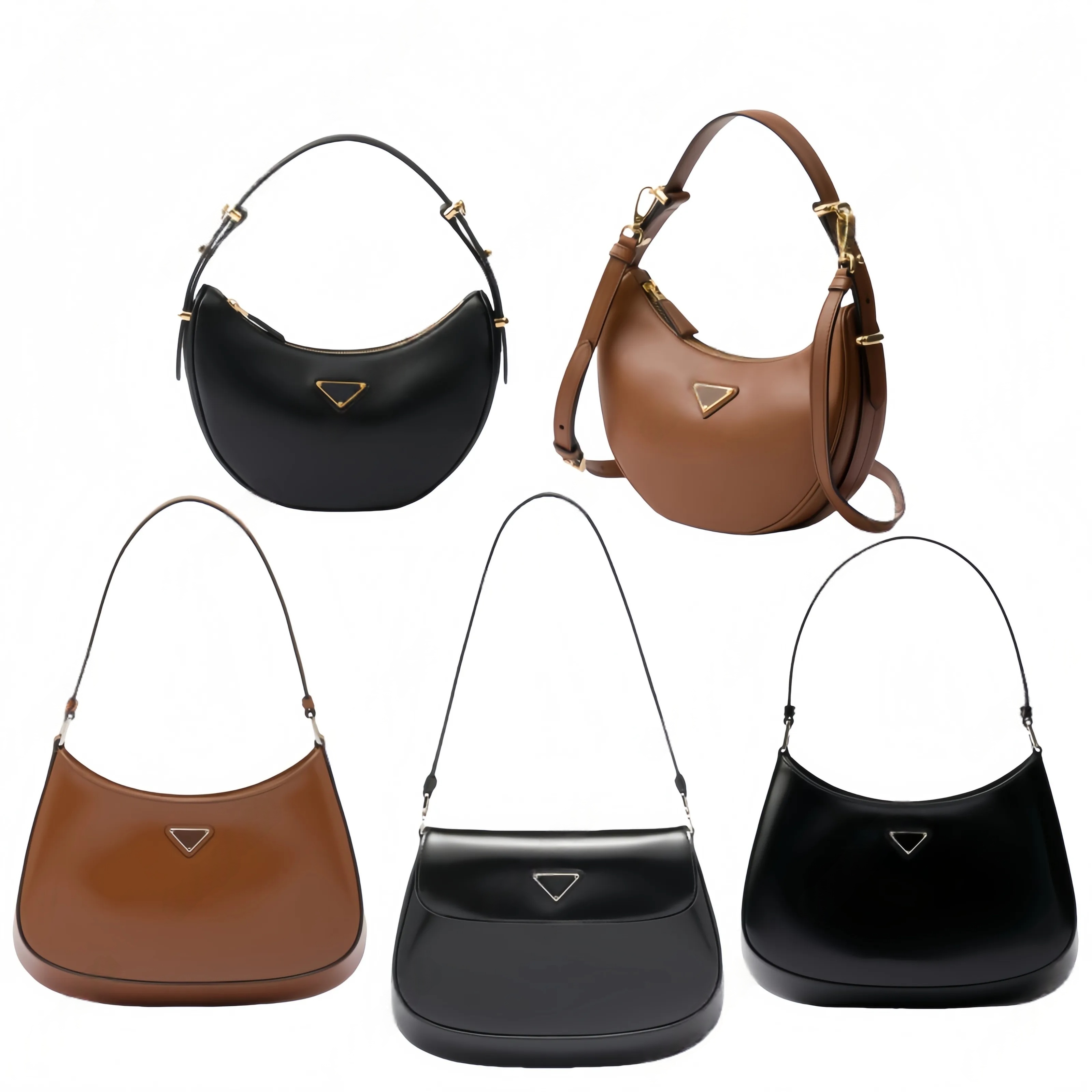 top quality Genuine Leather underarm silver bag Luxurys Women's famous tote satchel bags Designer Woman pochette Shoulder Bag hobo Crossbody Bags Fashion handbang