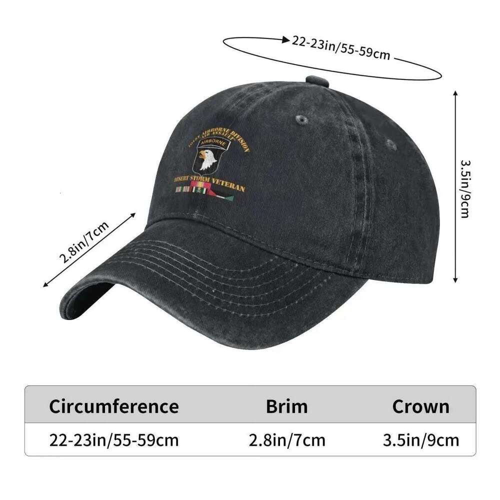 Army 101st Airborne Division - Desert Storm Veteran Baseball Luxury Man Hat Rugby fashionable Trucker Cap For Women Men's Y260115