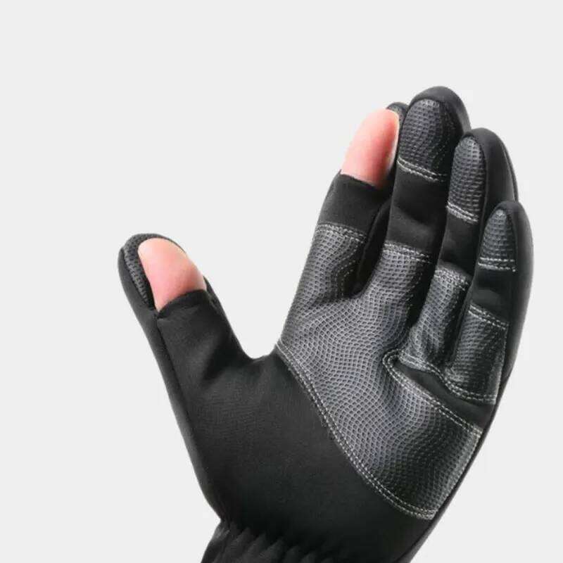 Winter Fishing 2 Finger Flip Waterproof Windproof Photograph Women Men Velvet Warm Protection Fish Angling Gloves Y260115
