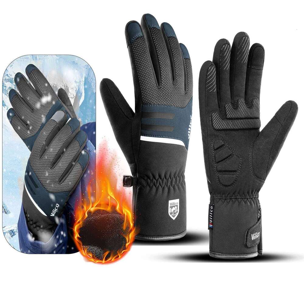 Winter Outdoor Sports Cycling Durable Velvet Warm Touch Screen Windproof Anti-slip Cold Waterproof Ski Gloves Y260115