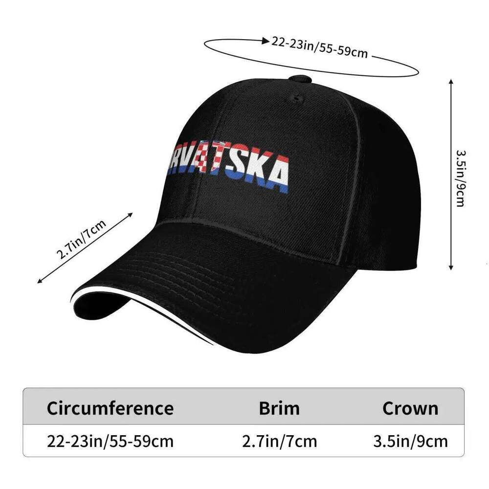 Croatia Hrvatska Baseball western Hat Luxury Brand sun caps Military Tactical Cap Men's Caps Women's Y260115