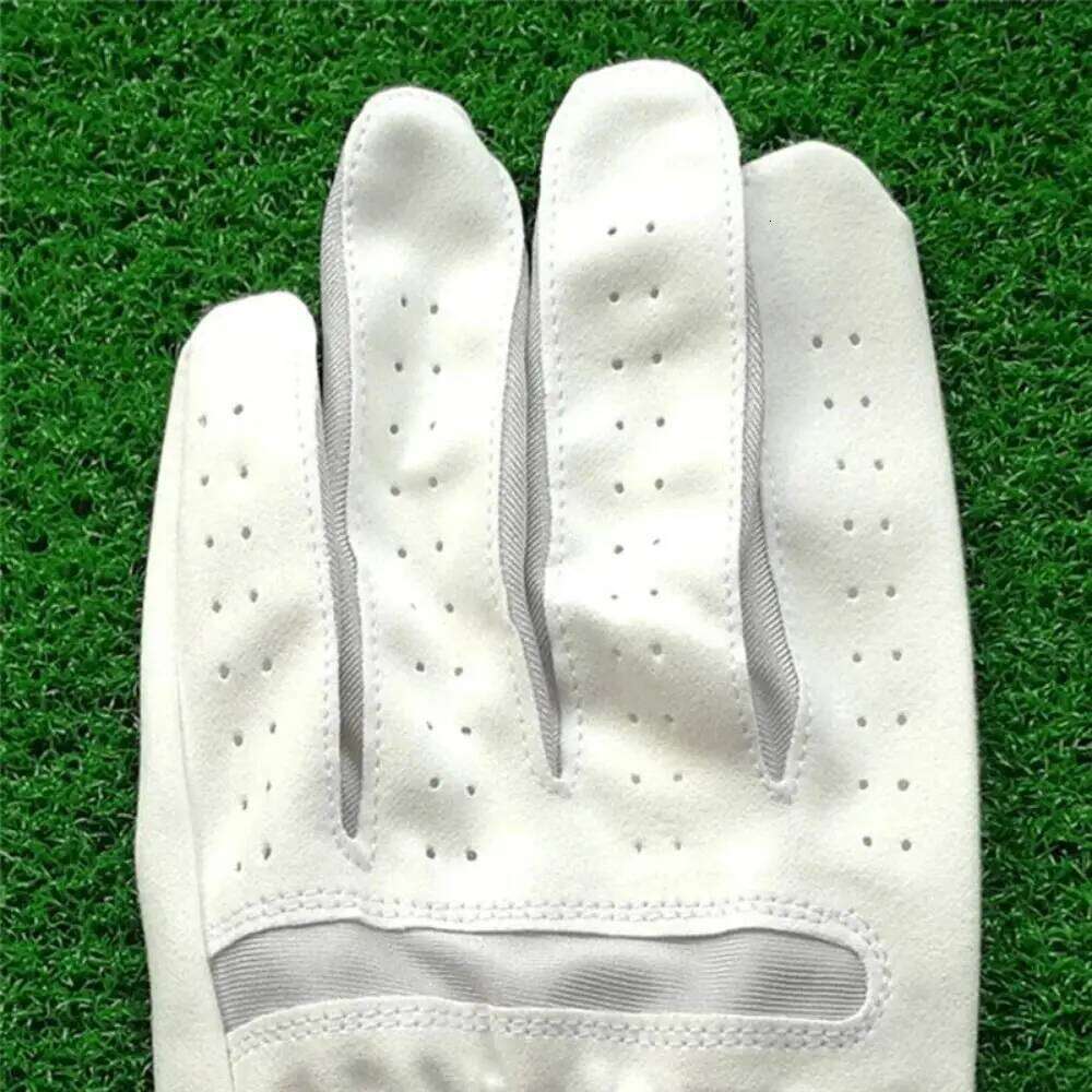Soft Sheepskin Men's Sports White Breathable Leather Golfing Glove Single Left Hand Slip-Resistant Golf Gloves Male Y260115