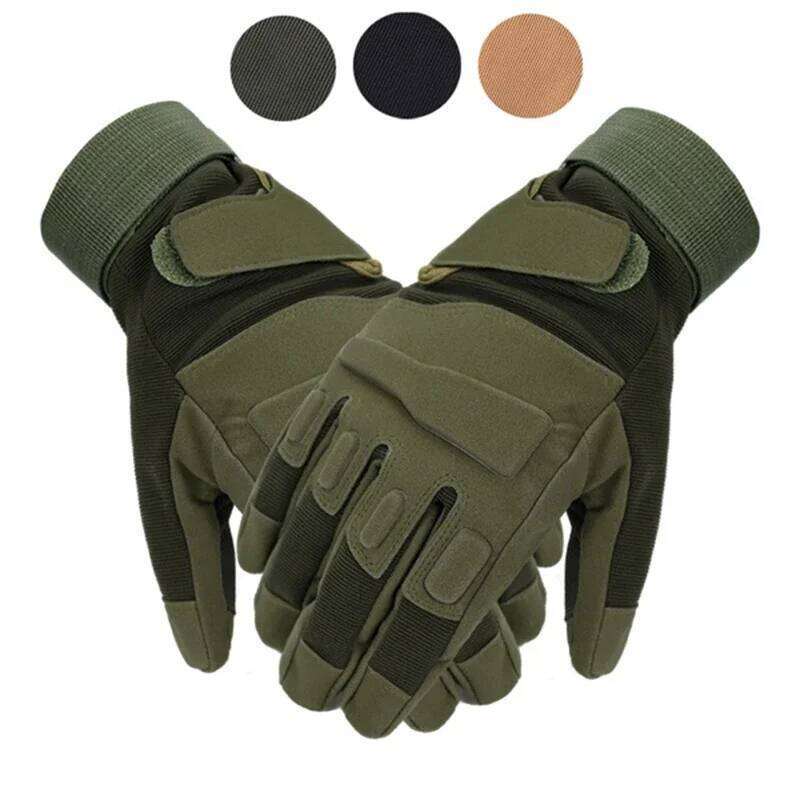 Tactical Full Finger Outdoor Sports Bicycle Antiskid Gloves Paintball Shooting Airsoft Cycling Half Glove Y260115