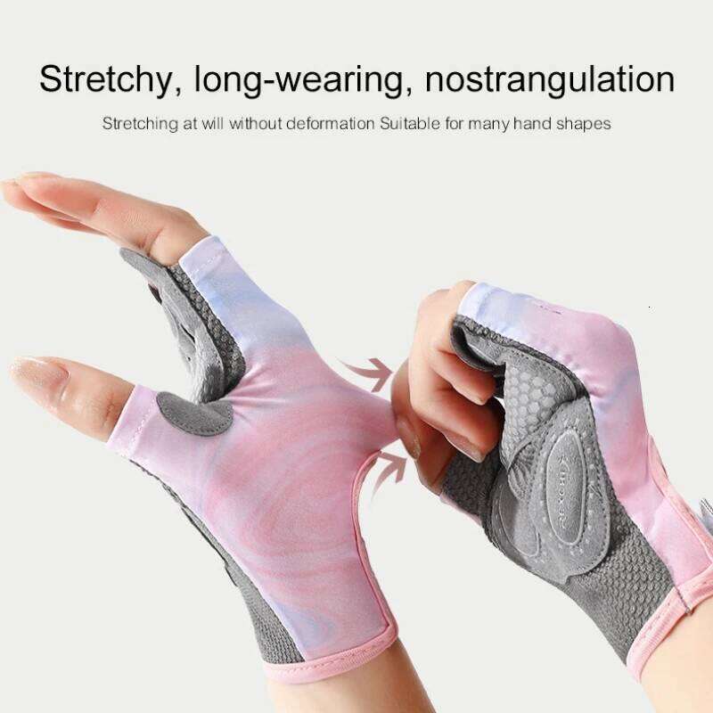 Half Finger Gym Fitness Anti-Slip Women Sports Exercise Cycling Female Breathable Fingerless Workout Gloves Y260115