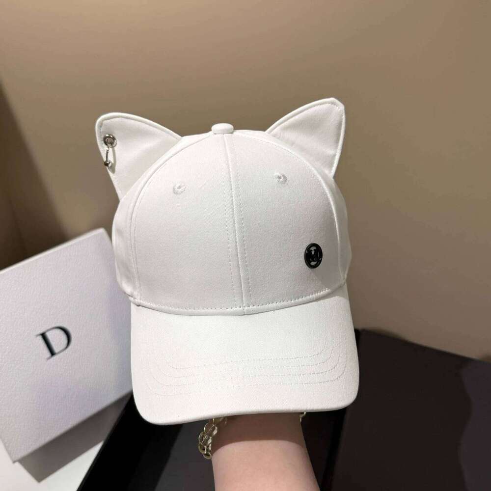 Lovely Cat Ear Baseball Fashion Cartoon Streetwear Hip Hop Hat Adjustable Cotton Snapback Ponytail Peaked Cap Y260115