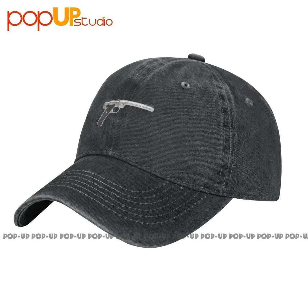 Ruger Mark Iv Pistol Trees Texture Washed Denim Baseball Cap Trucker Hats Design Adjustable Y260115