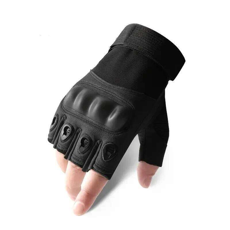 Tactical Fingerless Gloves for Motorbike Motorcycle Suitable Cycling Hiking Hunting Non-Slip,GlovesRock Climbing Y260115