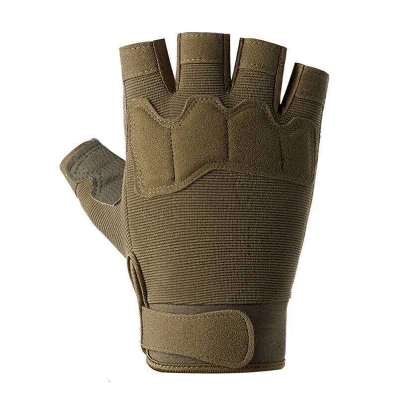Men Women Outdoor Sport Men's Fitness Half Finger Bicycle Cycling Glove Camouflage Short Gloves Y260115