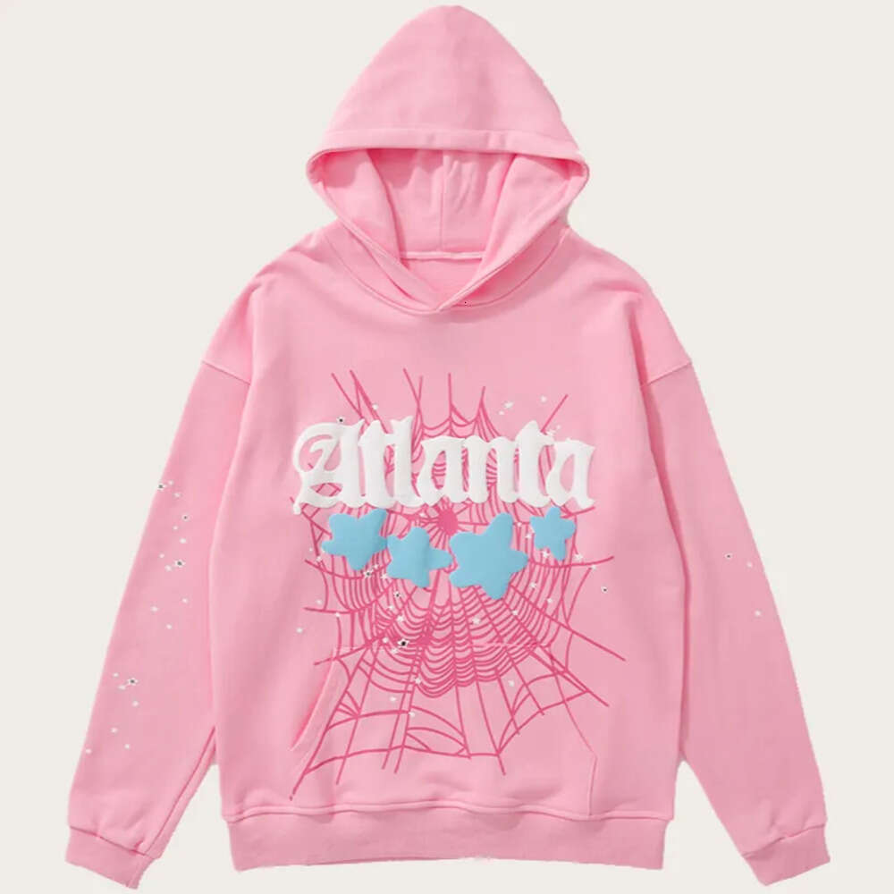 Sp5derhoodies Designer Hoodie Y2k Mens Hoodies Hip Hop Hoodies Studded Designer Spiderhoodie Young Thug Pattern Unisex Couple High Street Bubble Pullovers 7Fd
