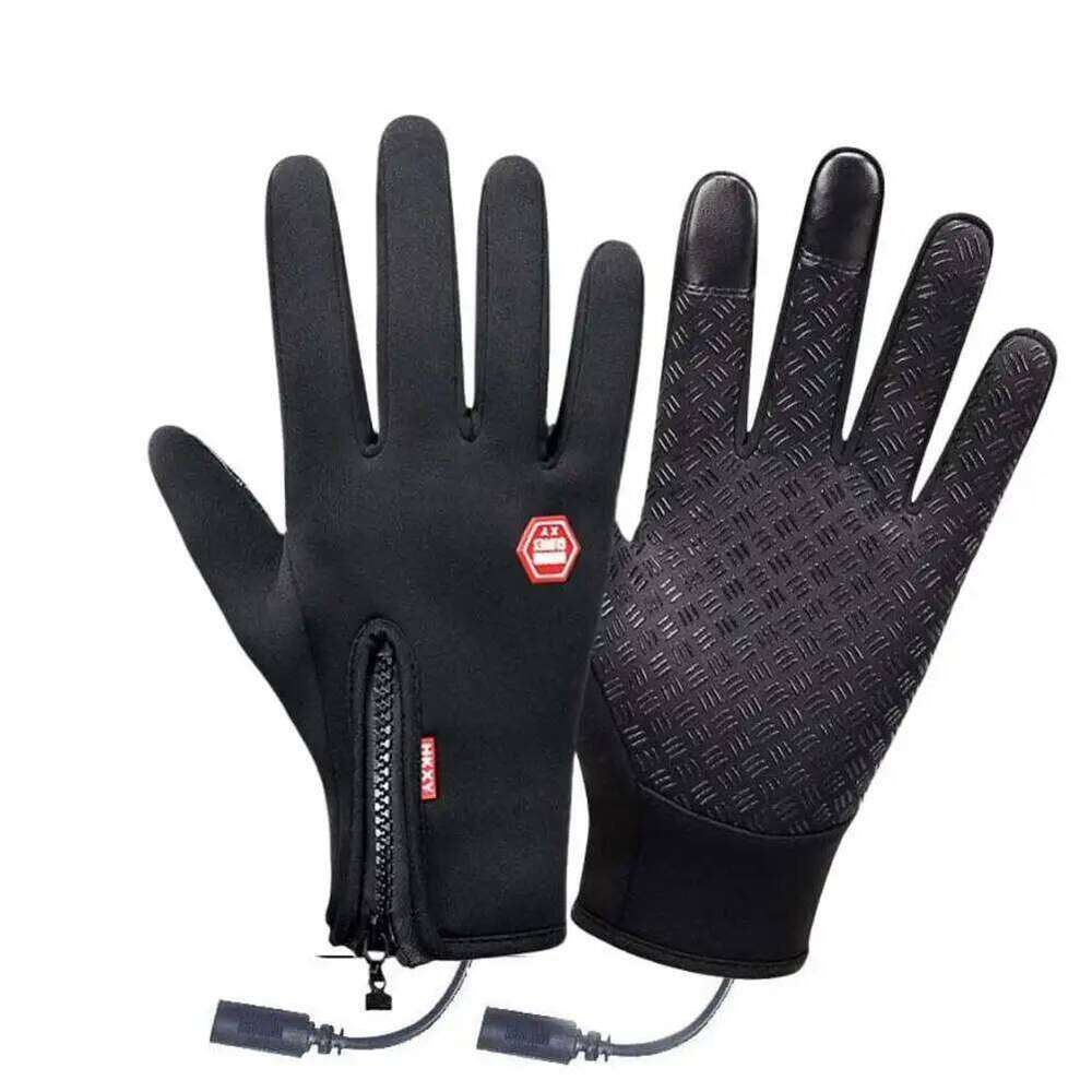 USB Heated Electric Rechargeable Winter Touchscreen Waterproof Motorcycle For Women Men Warm Hand Gloves Y260115