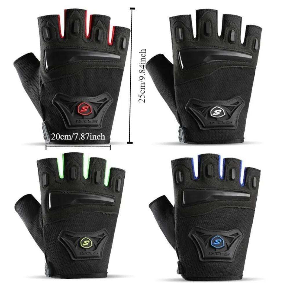 Secure Anti Slip Motorcycle Breathable Wear-Resistant Outdoor Sports Adjustable Cycling Gloves Gym Y260115