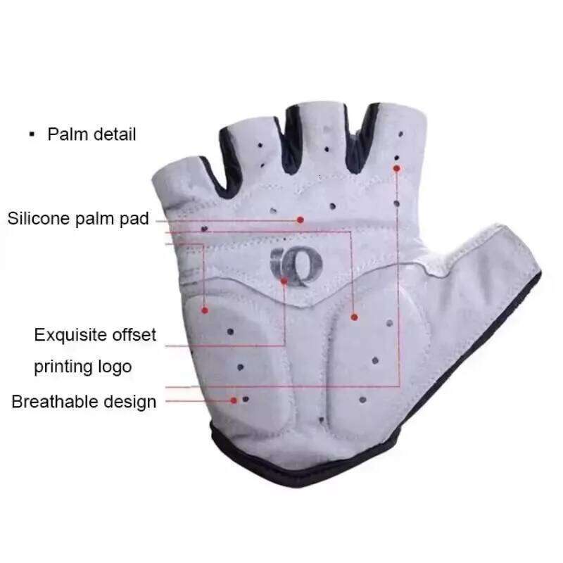 1Pair Gel Half Finger MTB Road Bike Anti-Slip Anti-Sweat Shockproof Cycling Bicycle Gloves for Left-Right Hand Y260115