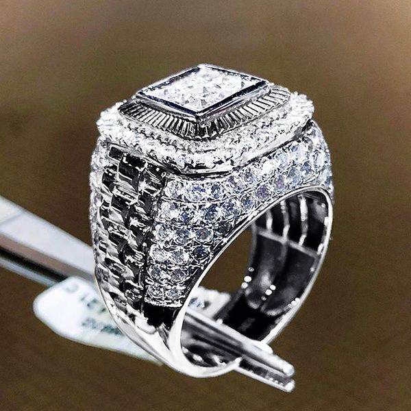 Luxury Brand Designer Jewelry New Accessories Hip-Hop Style Ring Men's European And American Trendy Street Dance Ring Diamond Ring Hot Selling Je