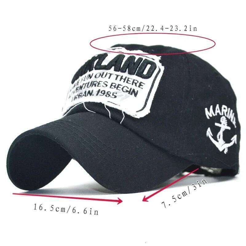 New Letter Embroidery Oakland Baseball Caps For Women Men Outdoor Sports Cotton Snapback Cap Summer Unisex Adjustable Dad Hat Y260115