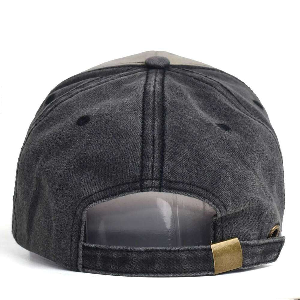 Unisex Vintage Baseball Cap Washed Cotton Black Letter Embroidery Hat for Men Women Casual Outdoor Sports Y260115