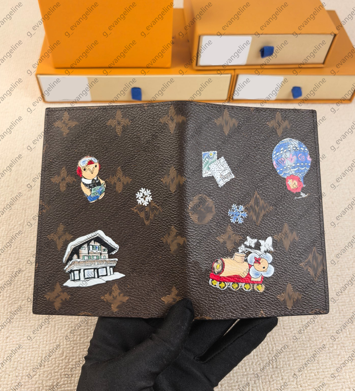 2026 takashi murakami wallets for man women Classic Designer Card Holder PASSPORT COVER Fashion Brand Fashion Credit Credit card cover Couple Family Travel