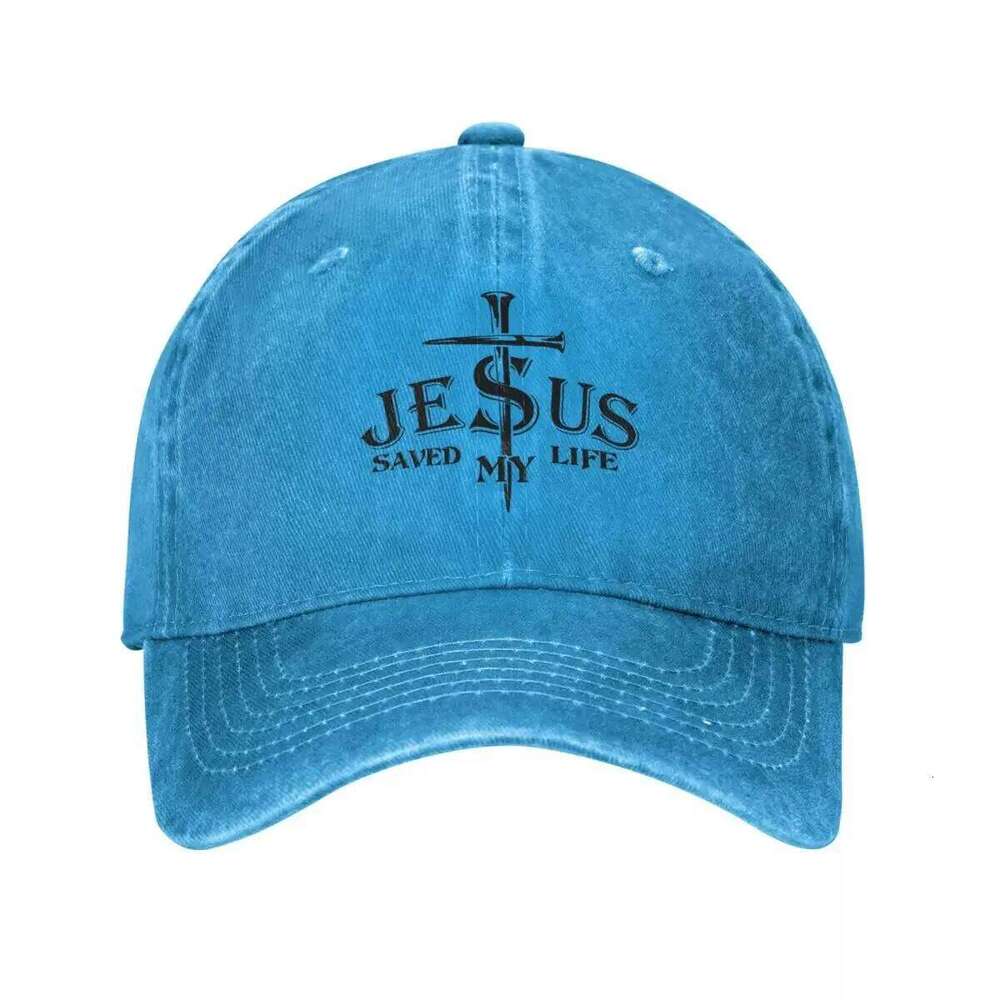 Vintage Water Washing Jesus Saved My Life Baseball Caps Homme Hat Snapback Christian Casquette Y260115