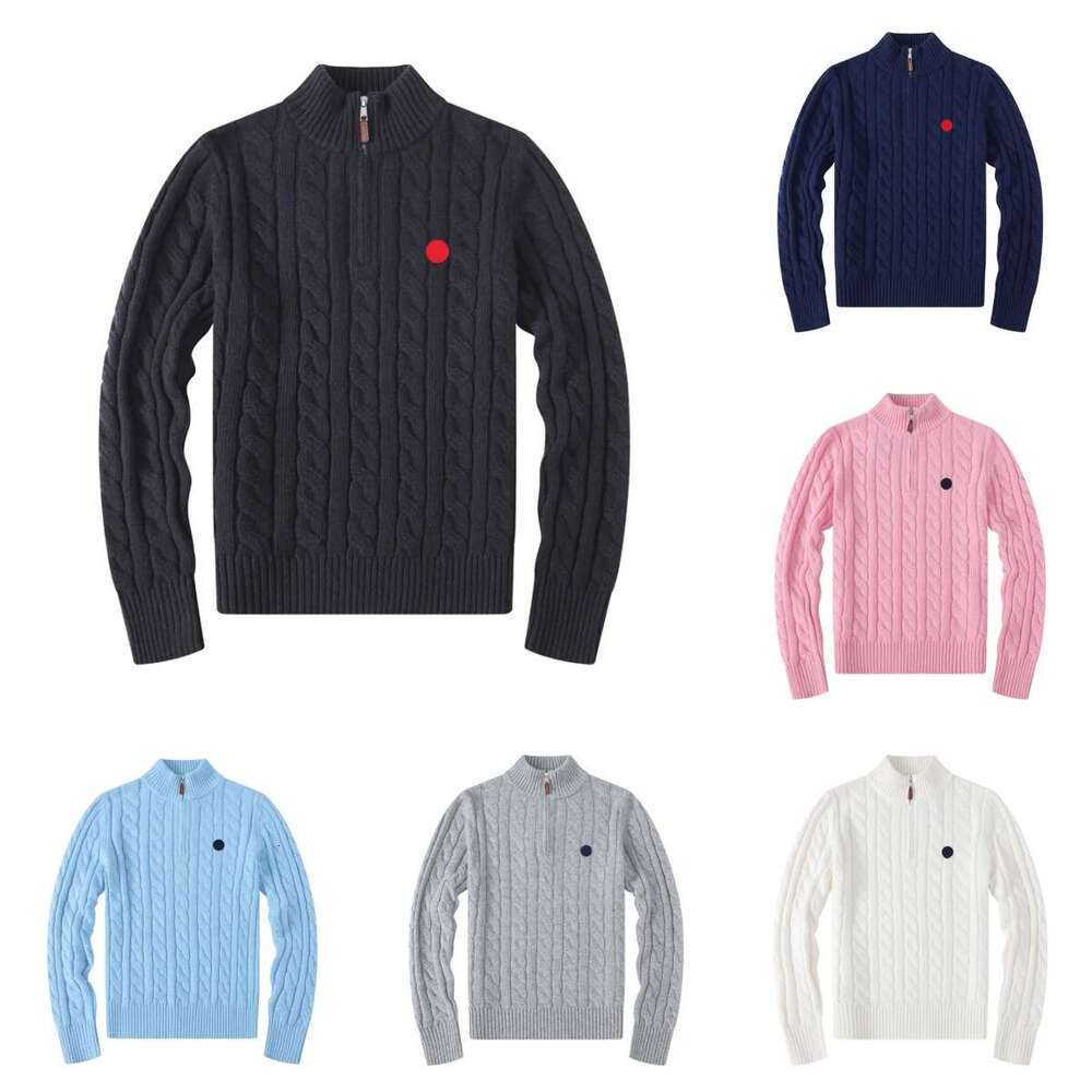 Mens Designer Wool Sweaters Casual Cardigan Casual High Quality Pull Half Zip Women Hoodie Polo Winter Jacket Winter Long Sleeve Sweater Pullover Size S-2Xl
