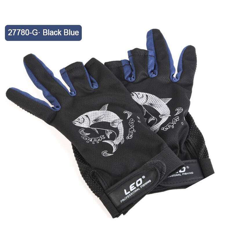 1 Pair 3 Fingers Cut Non-slip Fingerless Breathable Fishing Quick-drying Outdoor Sports Gloves Y260115