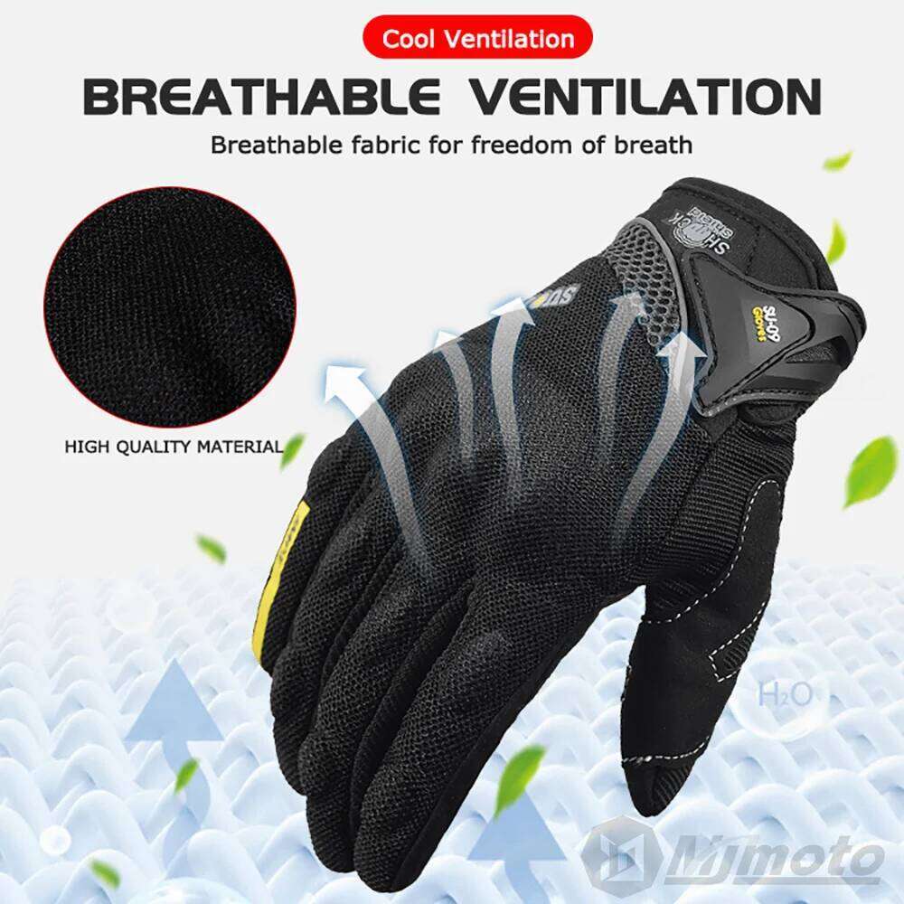 Summer Motorcycle Riding Man Breathable Motocross Hard Shell Protective MTB MX Motorbike Gloves Women Touchscreen Y260115