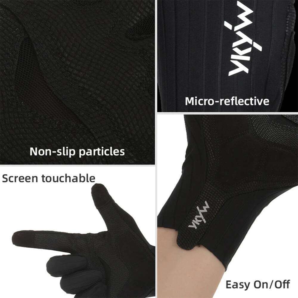 YKYWBIKE Cycling Full Finger Aerodynamic Road Bike Shock Absorbing Touch Screen Reflective Bicycle Gloves Y260115