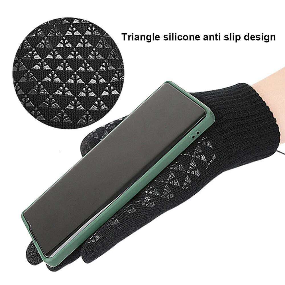 Winter Heated Gloves for Women Man Touch Touchscreen Thicken Thermal Arthritis Pain Relief USB Knitted Hand Warmer 1 Pair Y260115
