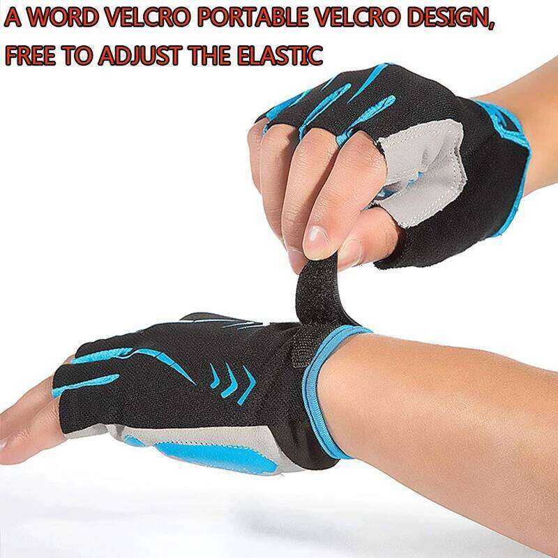 Men Women Fiingerless Gel Cycling Breathable Anti-slip MTB Bike Bicycle Summer Gym Yoga Sport Training Hand Gloves Y260115