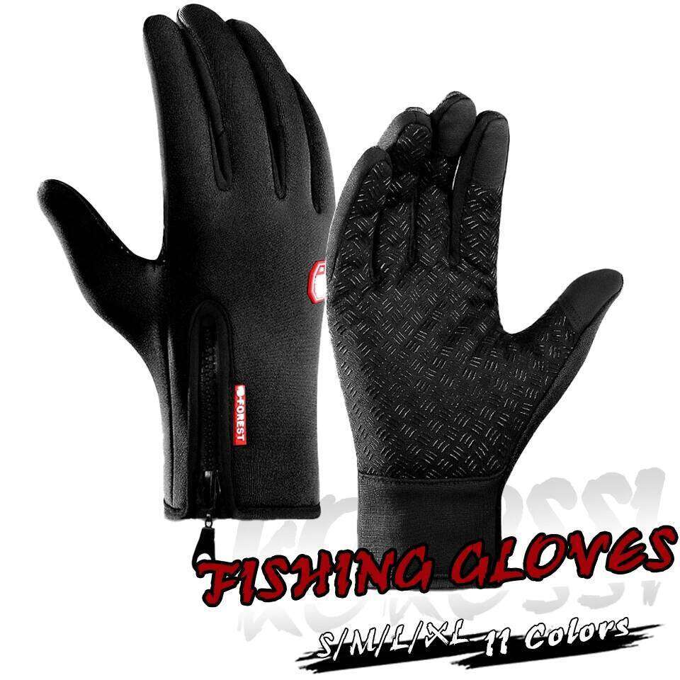 Accessories One Pair Neoprene PU Breathable Leather Pesca Fitness Carp Anti Slip Fishing Gloves Universal For All Season Y260115