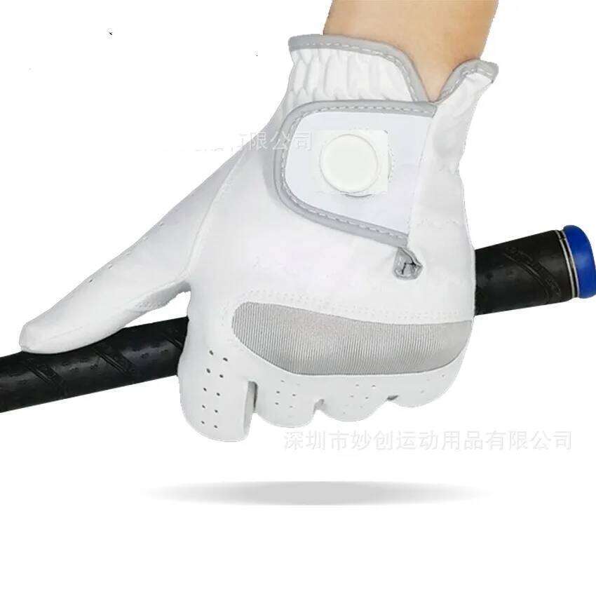 Pack 1 Pc Men's Left/Right Hand Soft Breathable Pure Sheepskin With Anti-slip Granules Gloves Golf Men Y260115