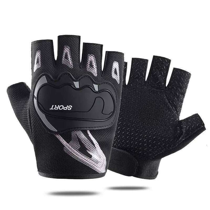 Outdoor Tactical Cycling Half Finger Breathable Bicycle Non-slip Glove Men Women Gym Gloves Shock-proof guantes Y260115