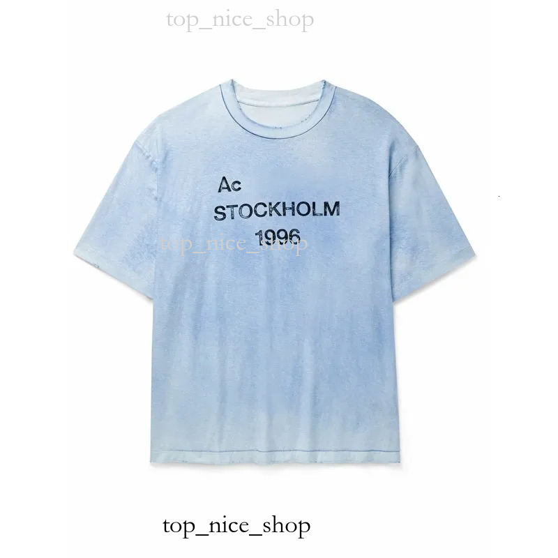 2026 AAA Acnes Designer Pure Tshirt Cotton Short-Slved T Shirts Fashion Casual Mens And Womens Acnestudiost-Shirt Couple Unisex Letters Printed Summer acf