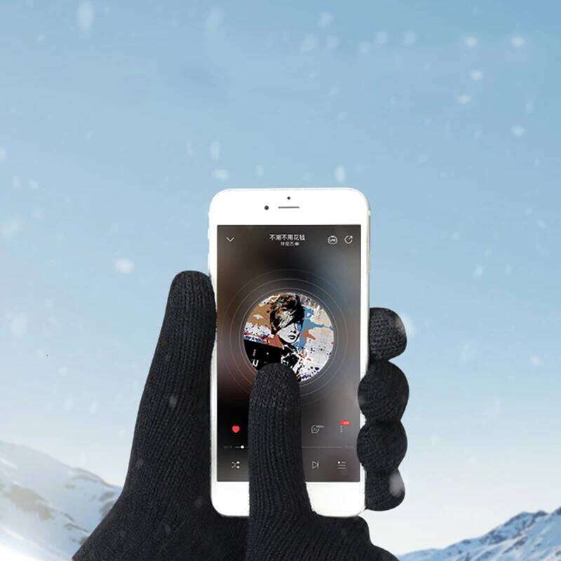 Elastic Winter Outdoor Sports Running Warm Touch Screen Gym Fitness Full Finger For Men Women Knitted Magic Gloves Y260115