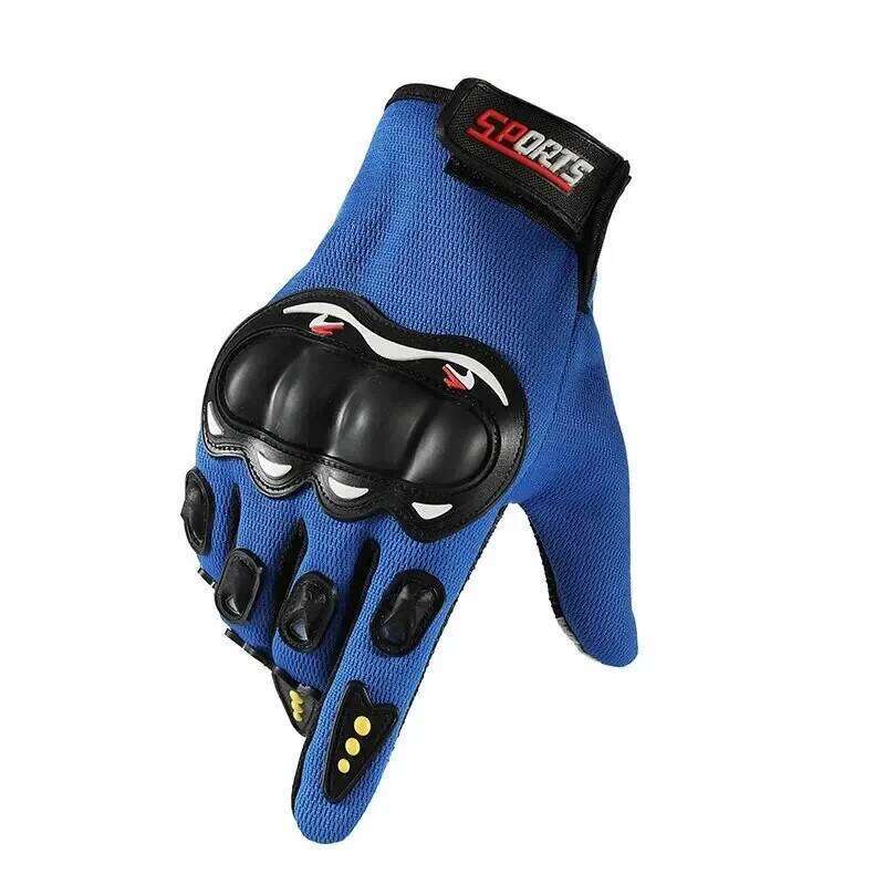Full-finger Men Touch Screen Outdoor Off-road Sports Cycling Protection Anti-fall Motorcycle Finger Gloves Y260115