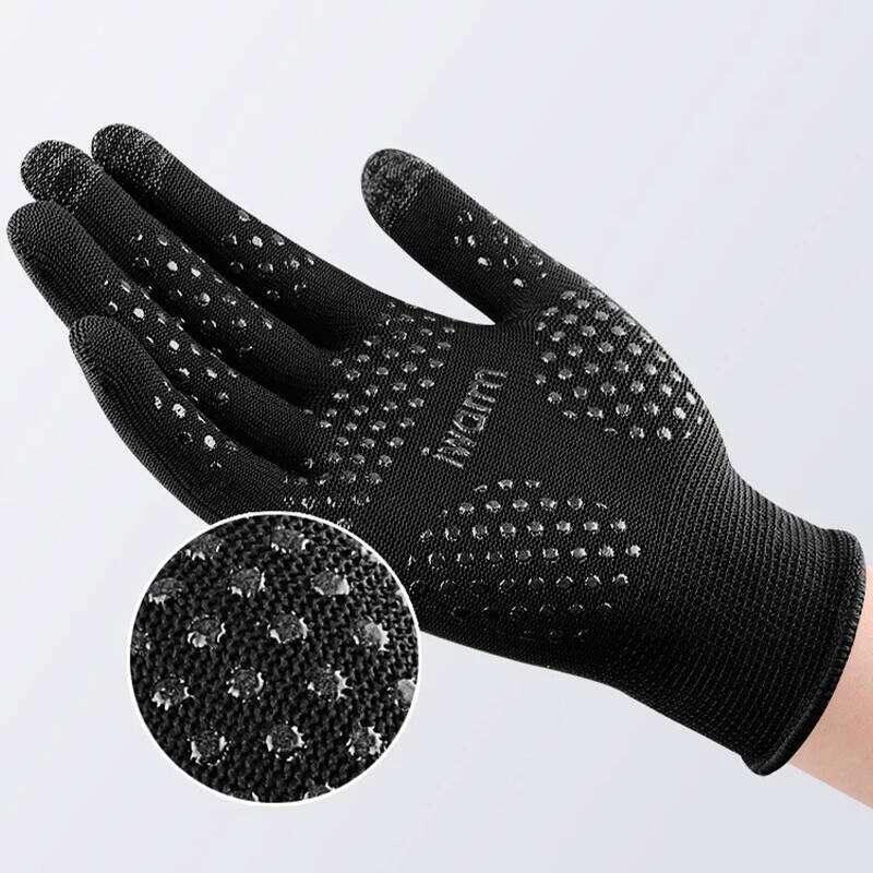 1 Pair Full Fingers Gloves Cycling Outdoor Sports Running Motorcycle Ski Touch Screen Fleece for Men Women Y260115