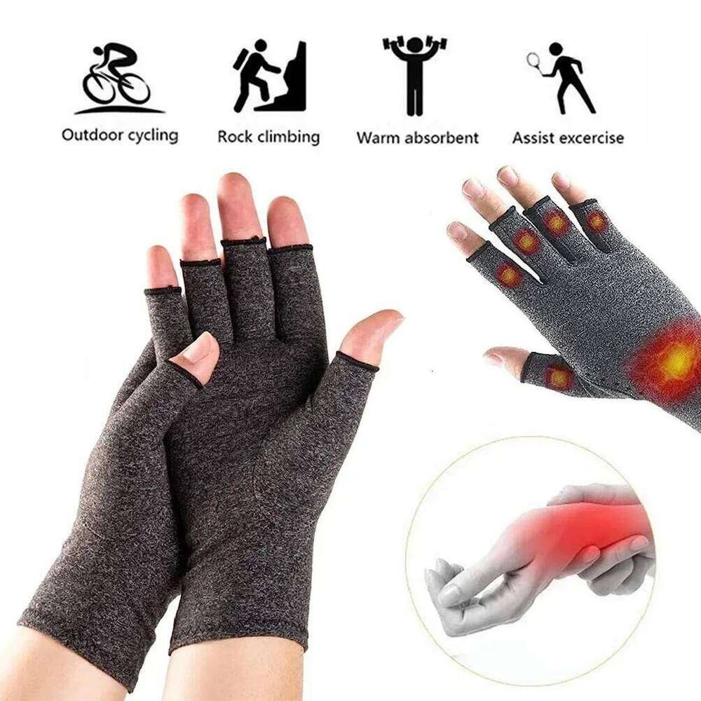 1Pair Arthritis Women Men, Carpal Tunnel, Rheumatiod, Tendonitis, Fingerless Hand Thumb Compression Gloves Y260115