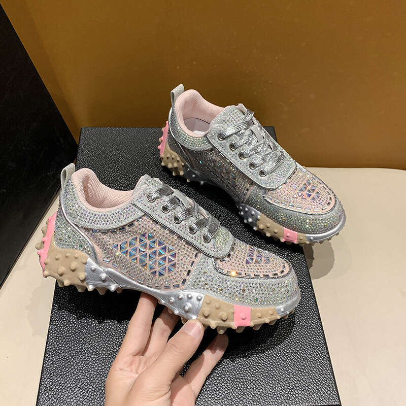 2026 Spring Durian Sole New Style Sports Large Size Rhinestone Fashion Casual Hot-Selling Women's Shoes