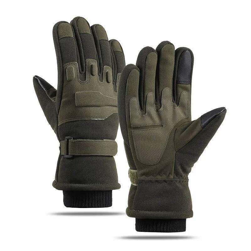 Tactical Cycling Men Women Touch Screen Protective Mat Warm Skiing Motorcycle Anti-Slip Training Fitness Thick Gloves Y260115