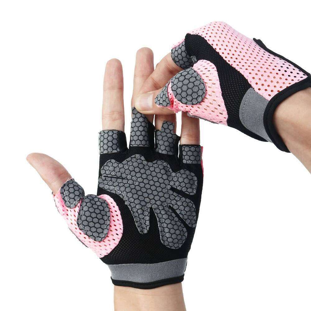 1Pair Weight Lifting Full Palm Protection,Workout Gloves Gym,Cycling,Exercise,Breathable,Lightweight for Mens Women Y260115