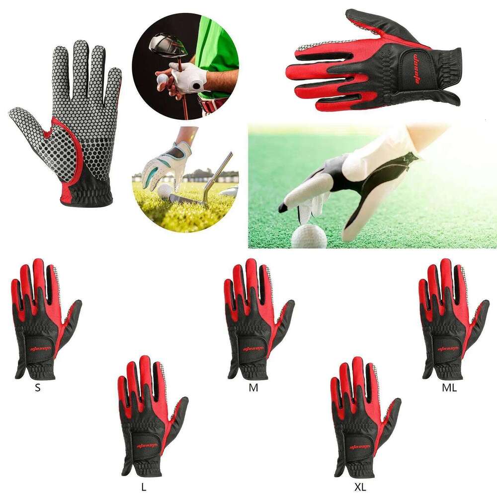 Men Sports Glove Shock Absorbing Soft Protection PU Leather Non Slip for Hiking Golf Swing Driving Snowboard Y260115