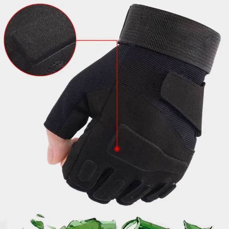 Anti-Slip Tactical Multifuntional Fingerless Outdoor Camouflage Hunting Fishing Gloves Y260115