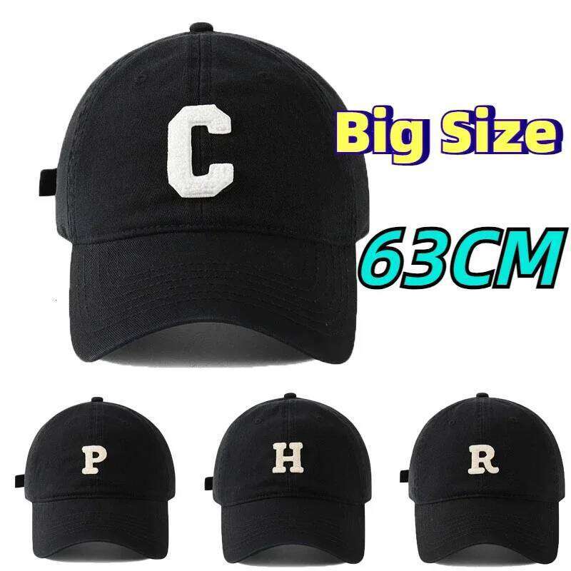 Unisex Large Size XL 63cm Baseball 100% Cotton for Summer Big Head Hat Men 60cm Trucker Caps 62CM Dad Cap Y260115