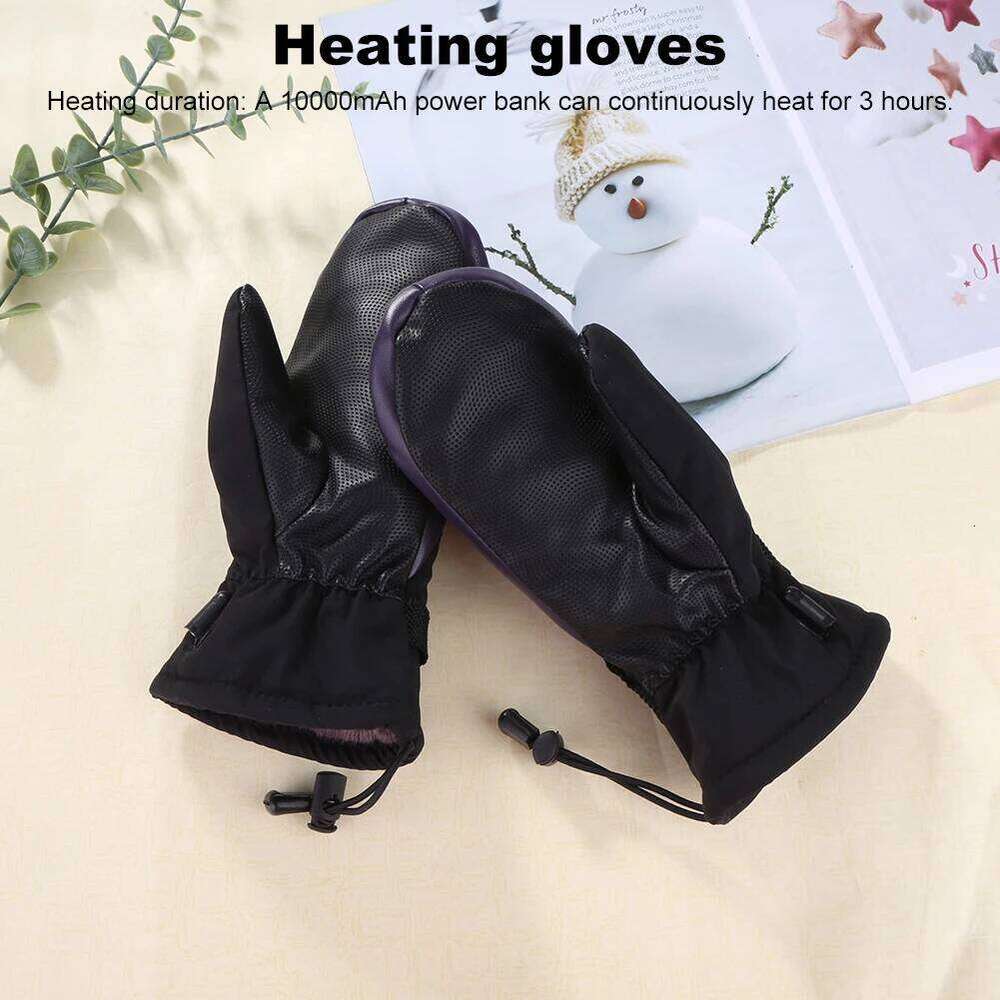 Warm USB Charging Electric Heated Gloves Cold-Proof 3 Gear Temperature for Climbing Hiking Cycling Y260115