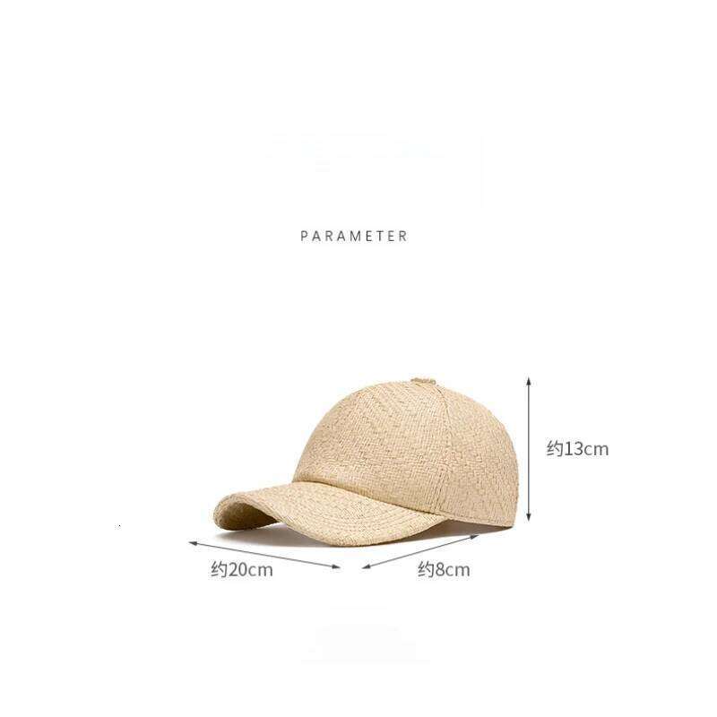 Spring Summer Unisex Baseball Cap Breathable Straw Material with Woven Craft Pixel Pattern Adjustable 56-61cm Y260115