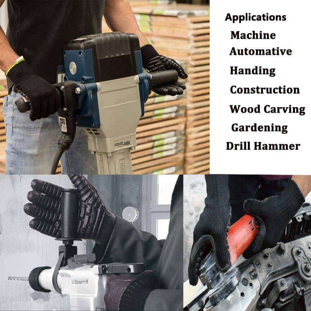 Anti Vibration Shock Resist Absorbing Safety Mechanic Working Protective Gloves Y260115